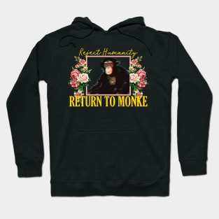 RETURN TO MONKE Vintage Floral Hoodie